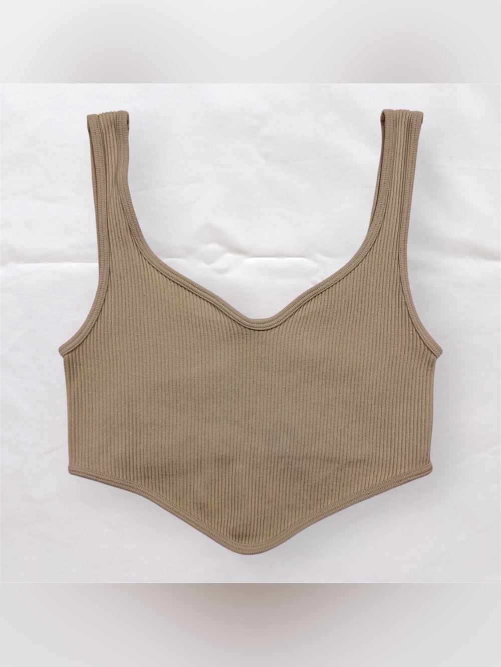 Zara Ribbed Seamless Cropped Top